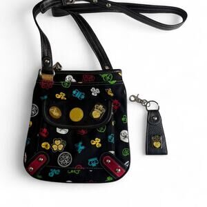 Kathy Van Zeeland Y2K Graffiti Monogram Crossbody Bag